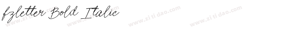fzletter Bold Italic字体转换